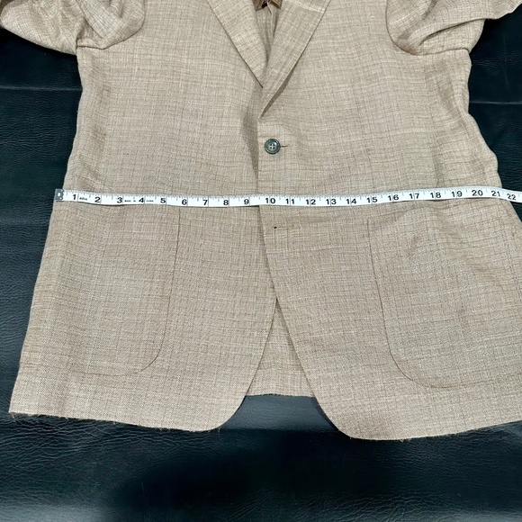 Canali Kei Linen Blend Blazer IT 56R/US 46R - Picture 12 of 14